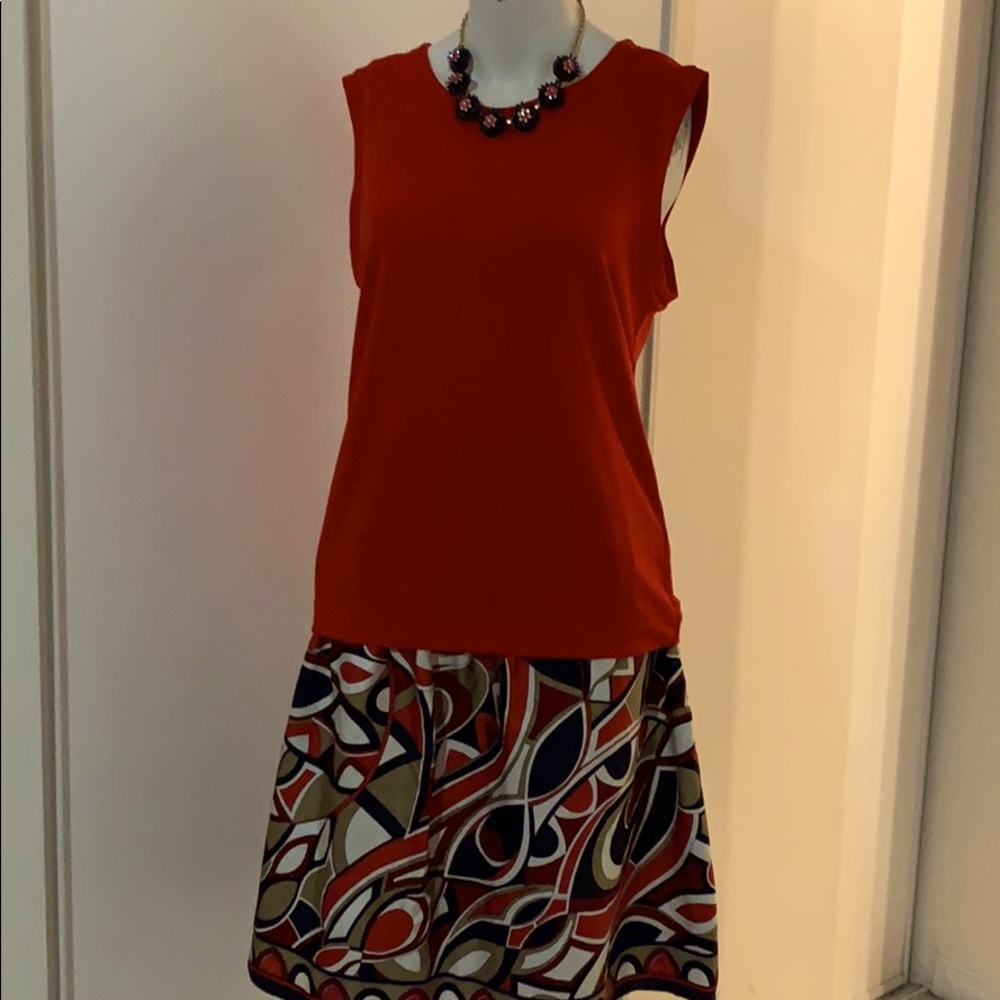 InWear top in red with a bit of stretch material